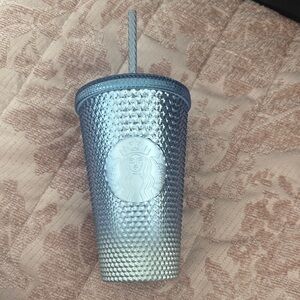 Starbucks Iridescent Blue Textured Tumbler Cup Grande